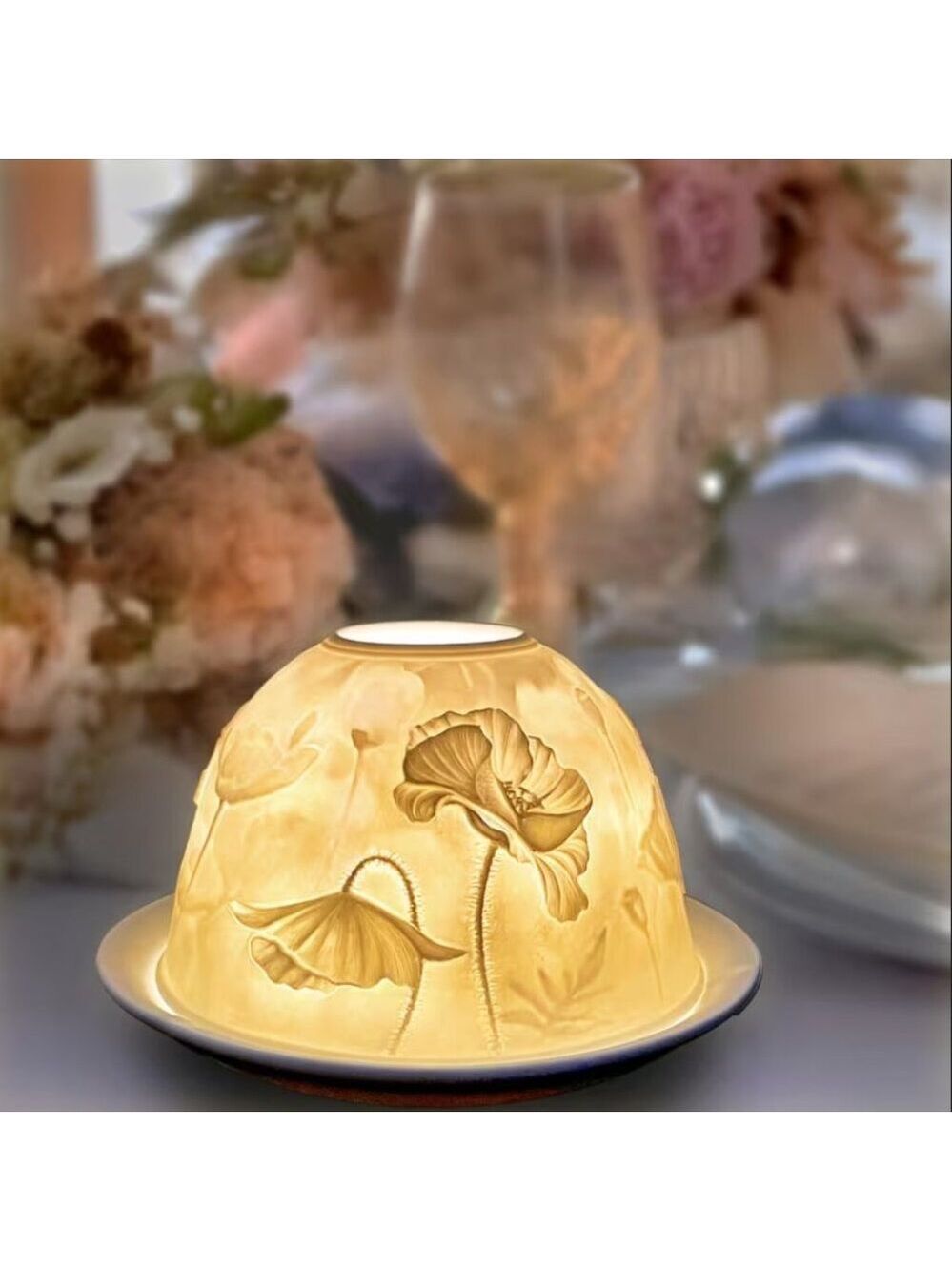 Poppy Flower Fairy Lamp Lithophane